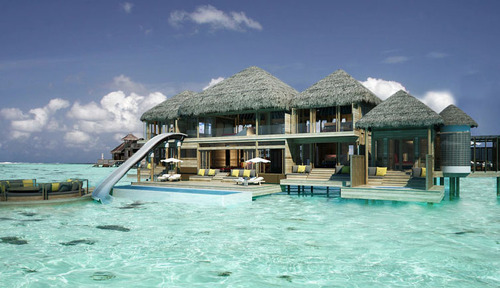 Second Story Waterslide, Beach House, The Maldives