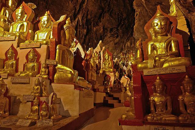 Pindaya Caves located next to the town of Pindaya, are a Buddhist pilgrimage site and a tourist attraction located on a limestone ridge in the Myelat region,...