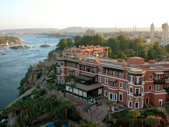 by smacss on Flickr.The city of Aswan in southern Egypt - stands on the east bank of the Nile at the first cataract and is a busy market and tourist centre.