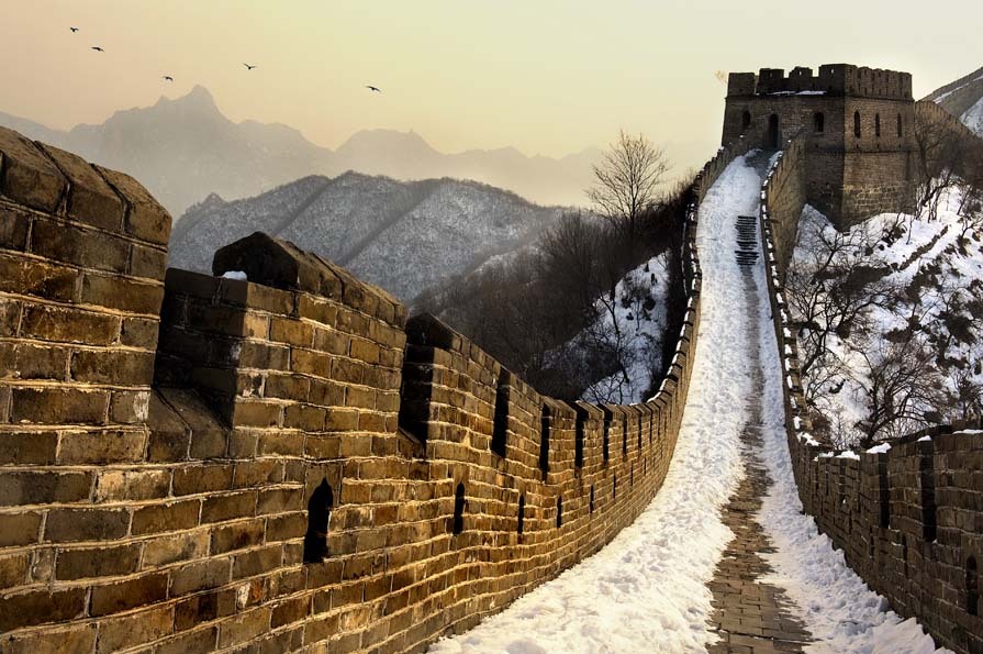 Winter on The Great Wall of China
