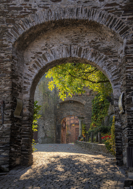 Arches on the streets of Cochem, Rheinland-Pfalz, Germany