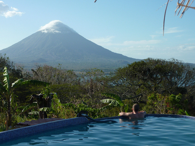 Enjoying the view from Totoco Eco Lodge, Ometepe Island, Nicaragua
