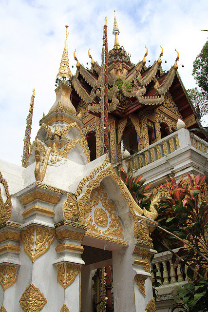 Wat Phrathat Doi Suthep buddhist temple in Chiang Mai, Thailand