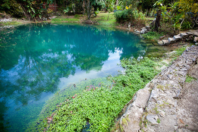 The Blue Hole in Westmoreland, Jamaica