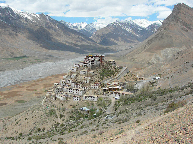 The buddhist monastery of Key Gompa in Himachal Pradesh, India