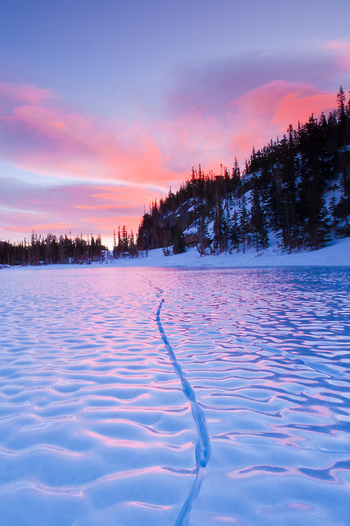 Sunrise, Frozen Loch Lake, Colorado