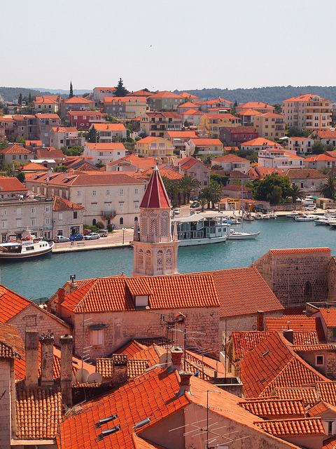 Rooftop view in Trogir, Croatia