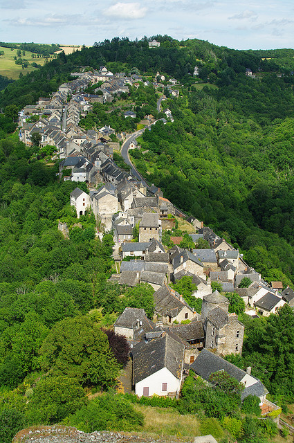 The picturesque medieval village of Najac in southern France