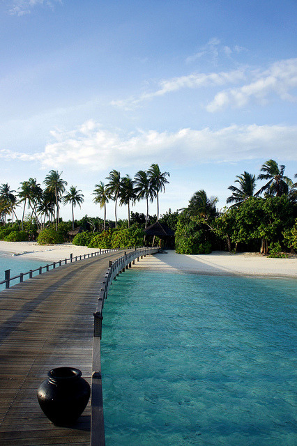 Iru Fushi Resort lagoon on the Noonu Atoll, Maldives