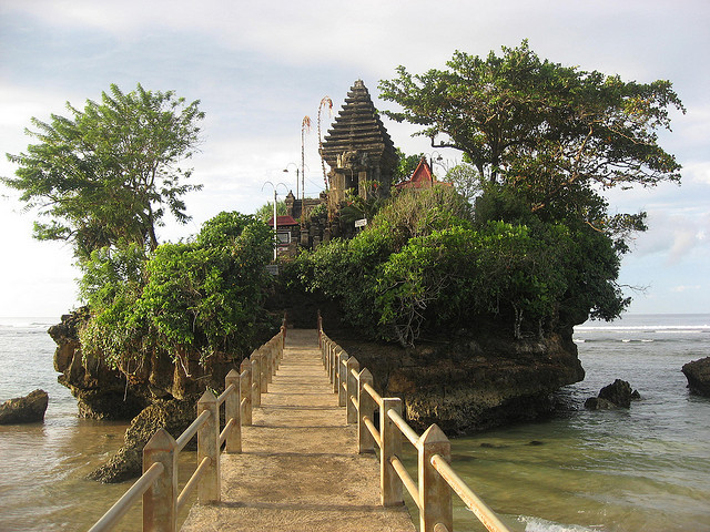 Temple on the rock, Balekambang Beach / Indonesia